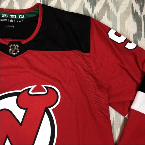 Adidas New Jersey Devils HALL #9 Mens Authentic PRO NHL Hockey Jersey Size S 42 - Picture 8 of 14